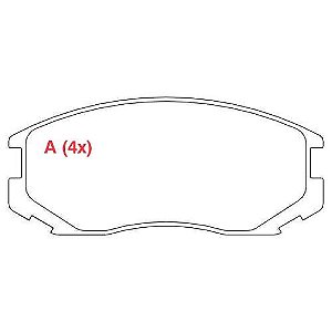 PASTILHA DE FREIO FREIO DAIHATSU TERIOS
