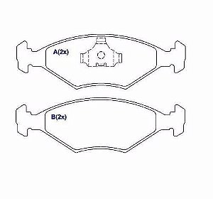 Pastilha De Freio Diant. Gol Parati Passat Santana Eco1050