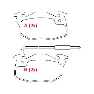PASTILHA DE FREIO FREIO CLIO