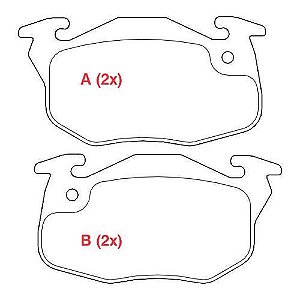 PASTILHA DE FREIO FREIO CLIO