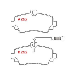 PASTILHA DE FREIO FREIO CLASSE A