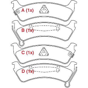 PASTILHA DE FREIO FREIO CHEROKEE 93/98 TRAS