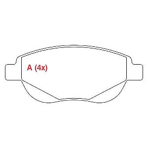 PASTILHA DE FREIO FREIO C4 PALLAS DIANT