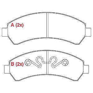 PASTILHA DE FREIO FREIO BLAZER 4X4