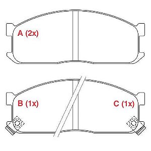 PASTILHA DE FREIO FREIO BESTA ST