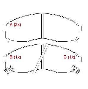 PASTILHA DE FREIO FREIO BESTA GS 2000