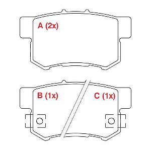PASTILHA DE FREIO FREIO ACCORD / SONATA