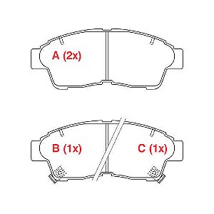 PASTILHA DE FREIO FREIO COROLLA NAC. ANTIGO