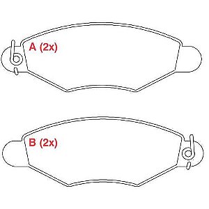 PASTILHA DE FREIO FREIO ZAFIRA