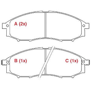 PASTILHA DE FREIO FREIO X TERRA