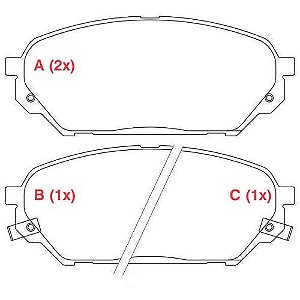 PASTILHA DE FREIO FREIO VERACRUZ 2007>