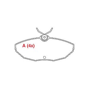 PASTILHA DE FREIO FREIO TROLLER TRAS