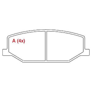 PASTILHA DE FREIO FREIO SUZUKI SAMURAI 95>