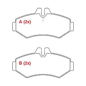 Pastilha de Freio Sprinter Traz