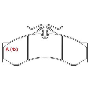 PASTILHA DE FREIO FREIO SPRINTER S/ ALARME
