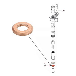 Anel de Metal Vedação do Bico Injetor Vw Amarok 3.0 V6 - 059130519B