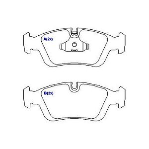Pastilhas De Freio Dianteira BMW 316i / 318i / 325i / 328i