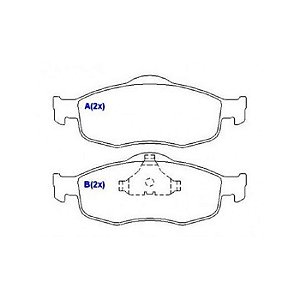 Pastilhas De Freio Dianteira Ford / Fiat / Volvo - SYL1220