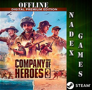 Company of Heroes 3 Digital Premium Edition Steam offline + JOGO BRINDE (DESCRIÇÃO DO ANUNCIO)