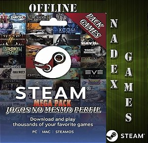 Super Bundle Steam Pack Offline (+100 Jogos no Mesmo Perfil)