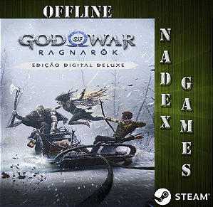 God of War Ragnarök Edição Digital Deluxe PRÉ-VENDA Steam Offline + JOGO BRINDE