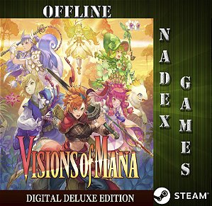 Visions of Mana Digital Deluxe Steam Offline + JOGO BRINDE (DESCRIÇÃO DO ANUNCIO)