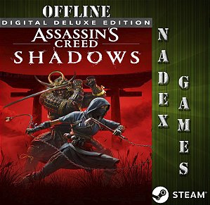 Assassins Creed Shadows Deluxe Edition Steam Offline + JOGO BRINDE (DESCRIÇÃO DO ANUNCIO)