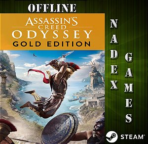 Assassin's Creed Odyssey Gold Edition Steam Offline + JOGO BRINDE NA MESMA CONTA