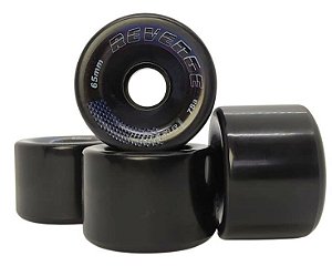 Roda Revenge Flag Preta 65mm 78a - Cruiser Longboard