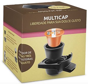 MULTICAP - Adaptador p/ Máquina Dolce Gusto utilizar Cápsulas Três Corações