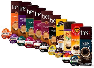 Cafés Espressos e Filtrados - Três Corações - Caixa 10 Cápsulas