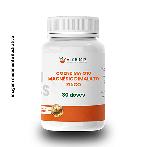 Coenzima Q10 + Magnésio Dimalato + Zinco - 30 doses