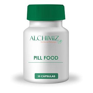 Pill Food 30 cápsulas: Colágeno 25mg Biotina 0,2mg Cisteína 80mg Cistina 25mg Pantotenato de Cálcio 25mg Vitamina B6 10mg Vitamina B2 1mg Vitamina E 3mg Metionina 200mg