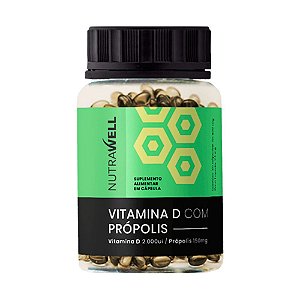 Vitamina D com Própolis 2.000UI e TCM 30 Caps - Nutrawell