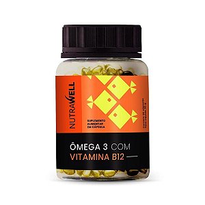 Ômega 3 com Vitamina B12 - 90 Caps - Nutrawell