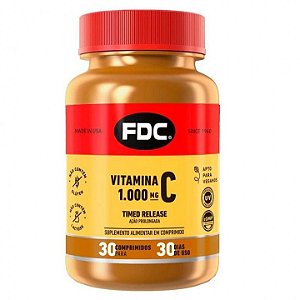 Vitamina C 1000mg Importada EUA 30 Capsulas - FDC