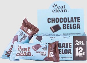 Display 12un Barra Proteína Chocolate Belga 45g - Eat Clean