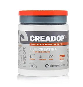 Creatina Creadop Sport 100% Pura 300g - Elemento Puro