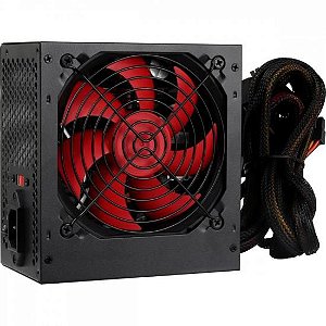 Fonte ATX 300W Real S/Cabo Preto Crusader Fortrek
