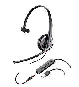 Headset Monoauricular USB Multimídia Black Wire 315 Plantronics