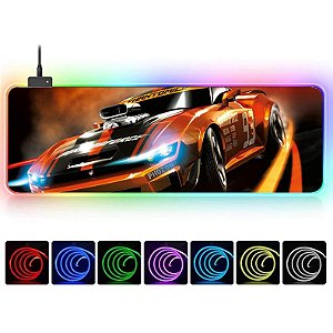 Mouse Pad Gamer RGB Cool Car 800x300 KP-S011 Knup