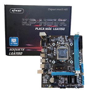 Placa Mãe Knup 1150 H81 mATX DDR3 VGA HDMI USB 3.0 M.2 NVME KP-H81/K