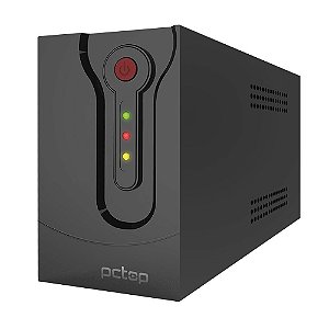 Nobreak 650VA Entrada Bivolt e Saída 115 v 3 Tomadas 1 Bateria PZ650VA PCTOP