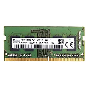 Memoria Notebook DDR4 4GB 2666V Hynix