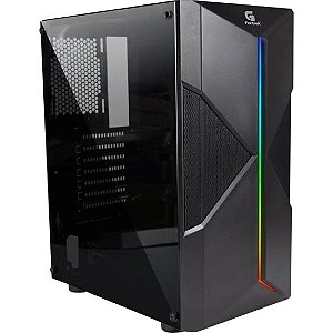Gabinete Gamer Mid Tower mATX RGB Holt Fortrek