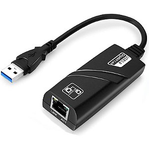 Placa de Rede USB 3.0 GIGABIT Flexível c/Adaptador Tipo C KP-AD106 Knup