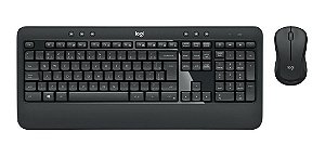 KIT Teclado + Mouse S/Fio Corporativo Advanced Pro Preto MK540 Logitech