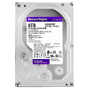 Hard Disk Purple 8TB SATA 5640RPM Surveillance WD84PURZ Western Digital