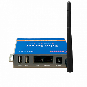 Servidor de Impressão Wi-Fi USB RJ45 12V c/Antena CR202 Cheecent