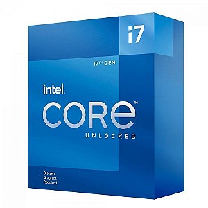 Processador Intel Core I7 12700KF Cache 25MB Boost 5GHz 12 Núcleos BX8071512700KF S/Cooler